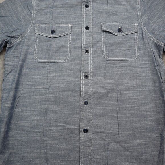 Woolrich Shirt Mens M Blue Button Up Outdoor Short Sleeve Outdoor - Picture 10 of 16